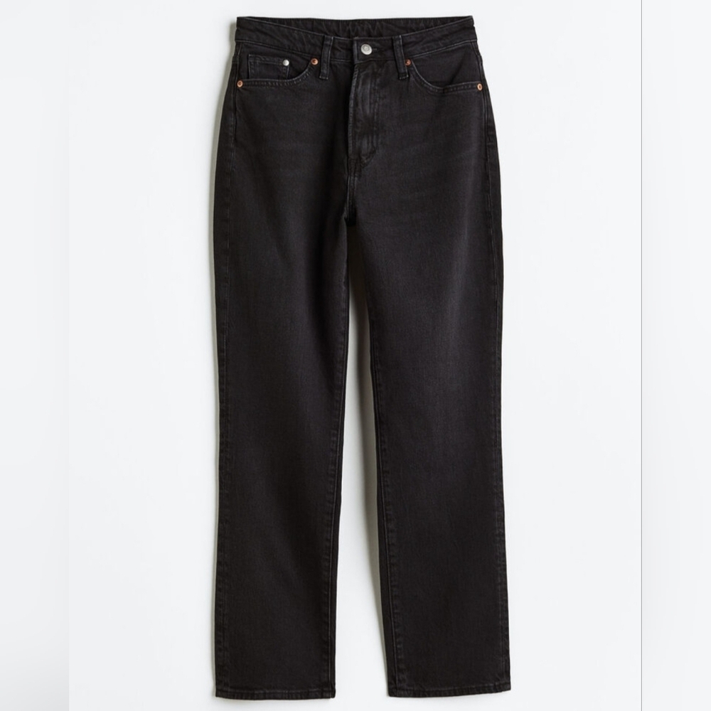 H&M Ultra High Waist Black Vintage Mom Jeans 2
